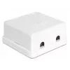 Laido jungtis DeLOCK 86207 2x Keystone balta