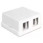 Laido jungtis DeLOCK 86207 2x Keystone balta