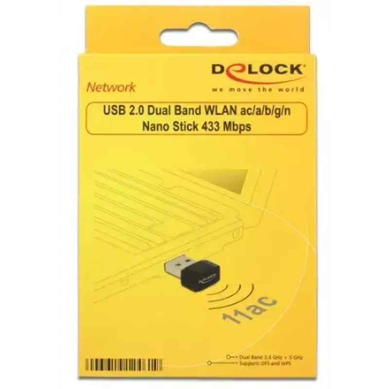 Tinklo plokštė DeLOCK 12461 WLAN 433 Mbit/s
