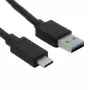 USB laidas Helos 181542 USB 3.2 Gen 2 1 m USB A USB C juodas