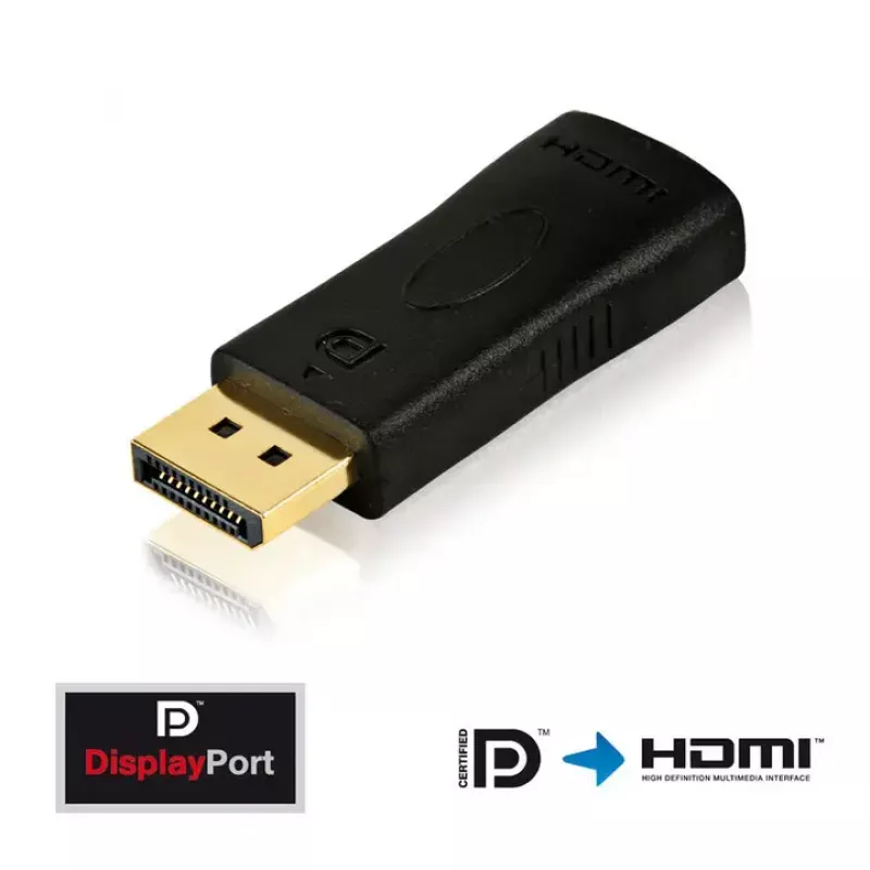 DisplayPort į HDMI adapterio kabelis Innovation IT PI150 — DP į HDMI, paauksuoti kontaktai, juoda