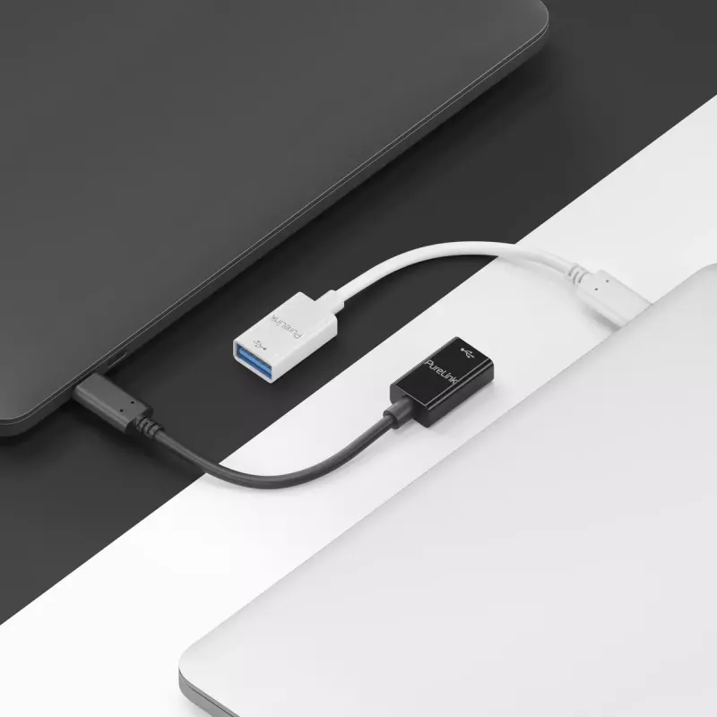 USB laidas PureLink IS230 0,1 m USB C į USB A Balta