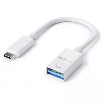 USB laidas PureLink IS230 0,1 m USB C į USB A Balta