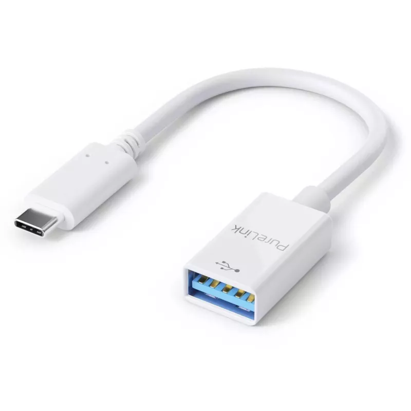 USB laidas PureLink IS230 0,1 m USB C į USB A Balta