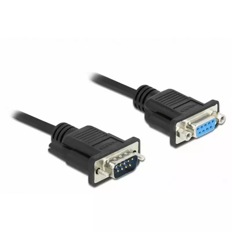 Nuoseklusis kabelis DeLOCK 86601 juodas 1 m RS-232 Sub-D9