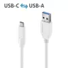 USB laidas PureLink IS2610-010 USB 3.2 Gen 2 1m USB C USB A Baltas