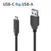 USB laidas PureLink IS2611-010 USB 3.2 Gen 2 1m USB C USB A Juoda