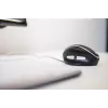 BakkerElkhuizen Oyster Wired pelė, ambidekstrinė, vertikalaus dizaino, lazerinė, USB Type-A, 1200 DPI, juoda, sidabrinė