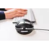 BakkerElkhuizen Oyster Wired pelė, ambidekstrinė, vertikalaus dizaino, lazerinė, USB Type-A, 1200 DPI, juoda, sidabrinė