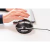 BakkerElkhuizen Oyster Wired pelė, ambidekstrinė, vertikalaus dizaino, lazerinė, USB Type-A, 1200 DPI, juoda, sidabrinė