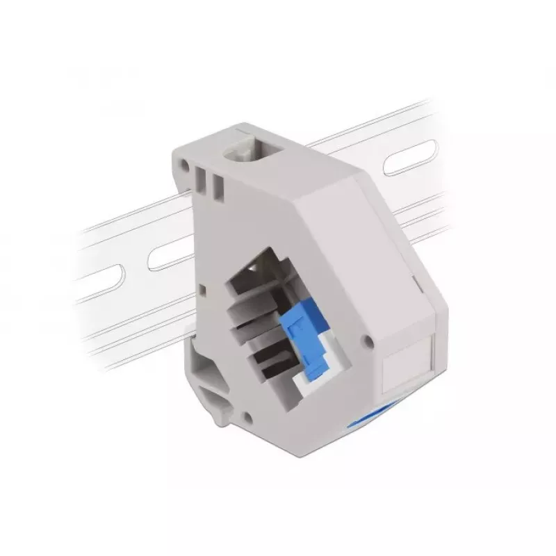 “Keystone” modulis DELOCK 87164 — SC į SC adapteris, spalvos: mėlyna/pilka/balta, 60,1×59,4×21,6 mm