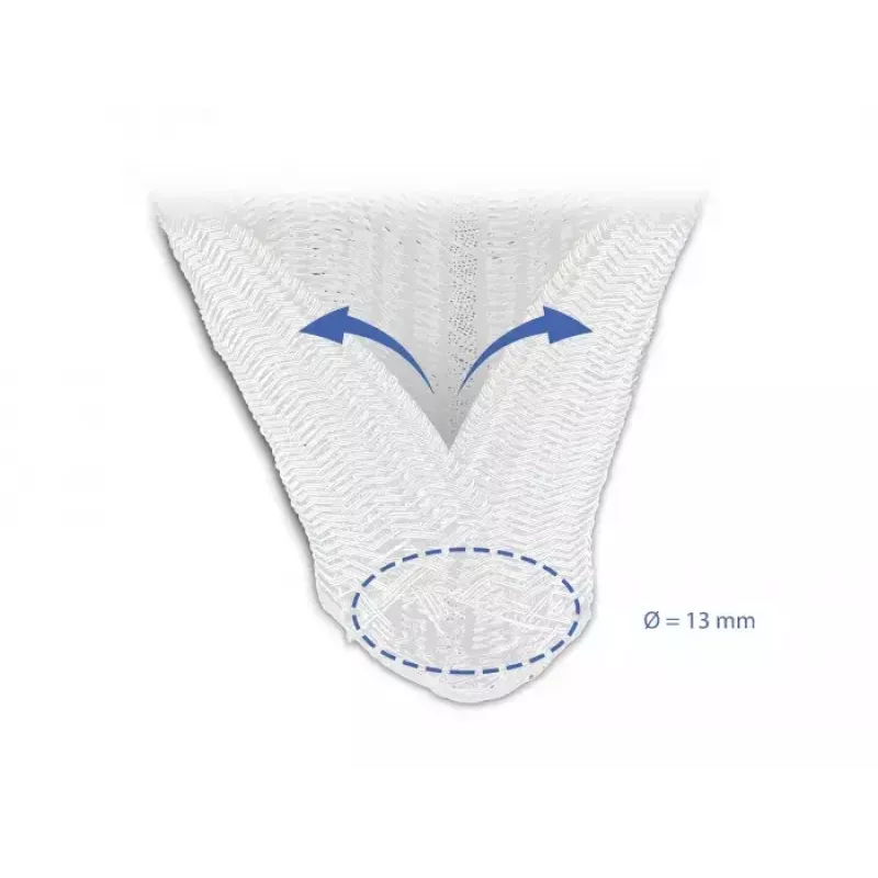 Pintas apsauginis vamzdelis DeLOCK 20808 5 m x 13 mm Baltas