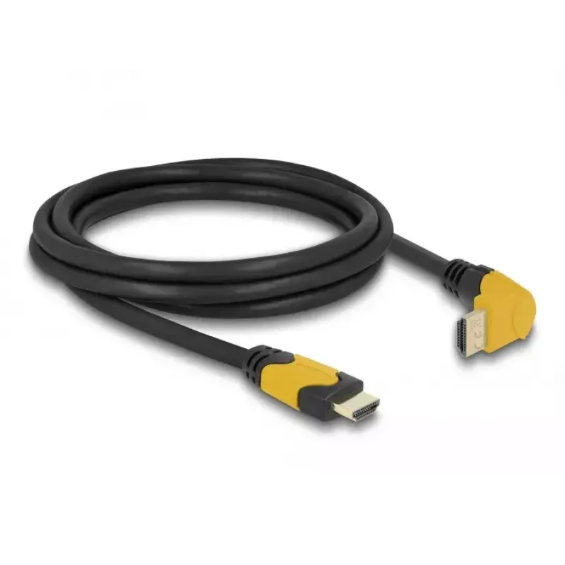 HDMI laidas DeLOCK 86989 2m HDMI Type A Standard Juoda Geltona
