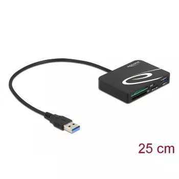 Kortelių skaitytuvas DeLOCK 91756 Juodas MicroSD SD MMC USB 5 Mbit/s