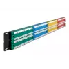 DeLOCK 19 colių pataisymo skydas 48 prievadų Cat.5e 2U spalvotas RJ-45