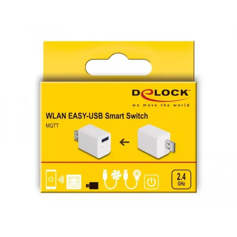 „Smart Plug DeLOCK 11828“ vidaus Wi‑Fi 2A balta