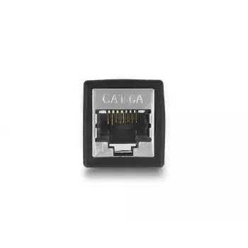 DeLOCK Adapter RJ45 lizdas į RJ45 lizdą Cat.6A juodas