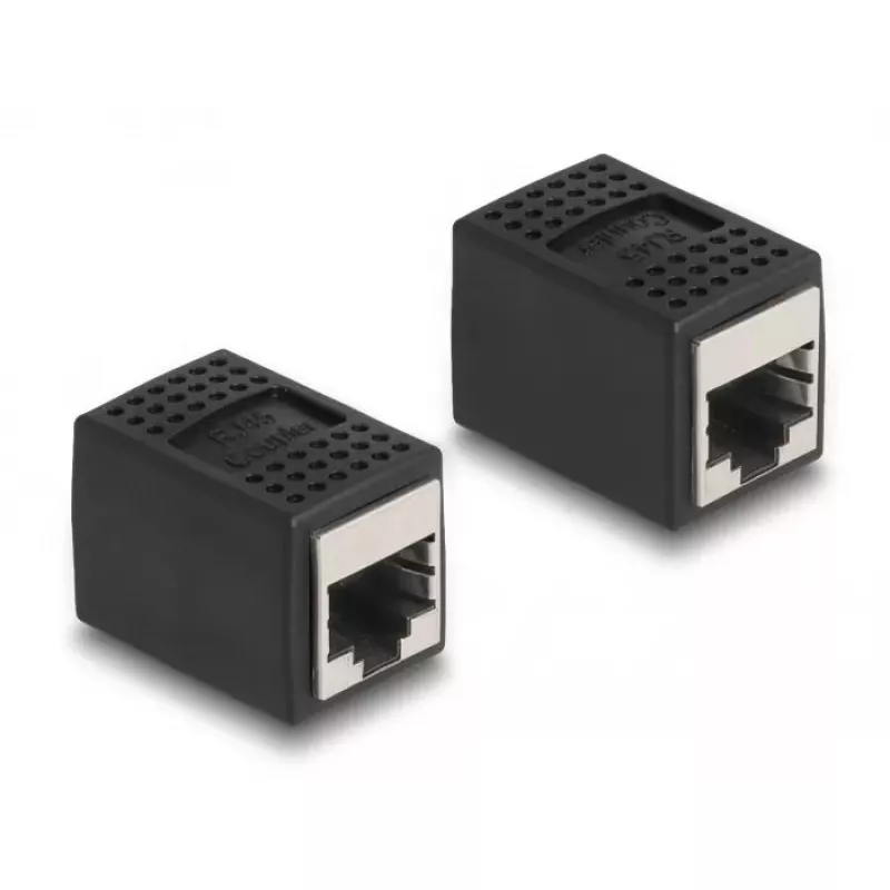 DeLOCK Adapter RJ45 lizdas į RJ45 lizdą Cat.6A juodas