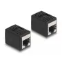 DeLOCK Adapter RJ45 lizdas į RJ45 lizdą Cat.6A juodas