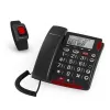 Analoginis telefonas amplicomms BigTel 50 Alarm Plus su skambintojo ID, tamsiai pilkas