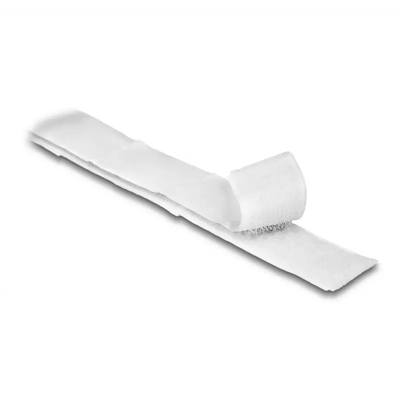 DeLOCK lipni juosta su kabliukais ir kilpelėmis, lipni, ilgis 5 m x plotis 20 mm, balta