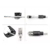 DeLOCK RJ45 modulinis kištukas Cat.6A 25 vnt. rinkinys su įtempimo sumažinimu, patikima lenkimo apsauga