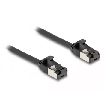 Tinklo kabelis DeLOCK RJ45 kištukas į kištuką Cat.8.1 1 m juodas