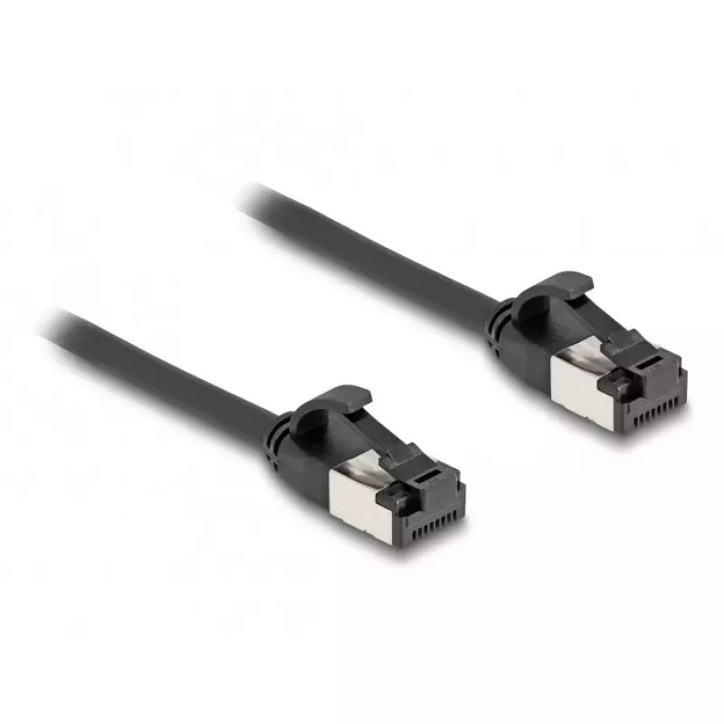 Tinklo kabelis DeLOCK RJ45 kištukas į kištuką Cat.8.1 1 m juodas