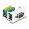 DeLOCK Easy 45 modulis D-Sub 9 kontaktų kištukas į gnybtų bloką 22,5 x 45 mm