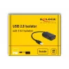 DeLOCK izoliatorius USB 2.0 Type-A kištukas į lizdą 5 kV izoliacija