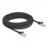 DeLOCK RJ45 tinklo laidas Cat.6A S/FTP 10 m juodas
