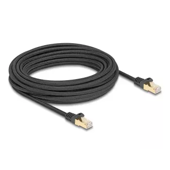 DeLOCK RJ45 tinklo laidas Cat.6A S/FTP 10 m juodas