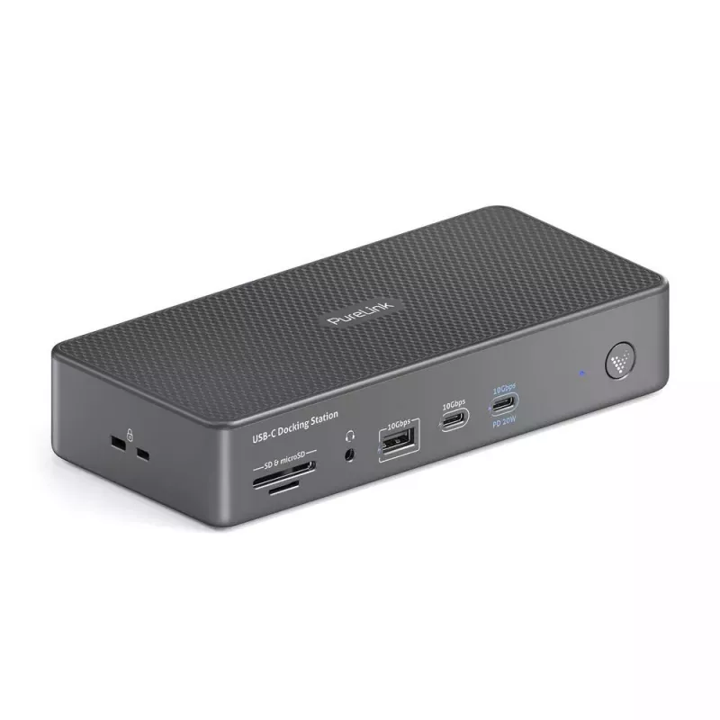 Nešiojamojo kompiuterio dokas PureLink VL-D200 laidinis pilkas USB maitinimo tiekimas HDMI 2.0
