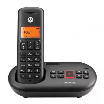 DECT telefonas Motorola E211 Skambintojo ID Juodas Belaidis ragelis