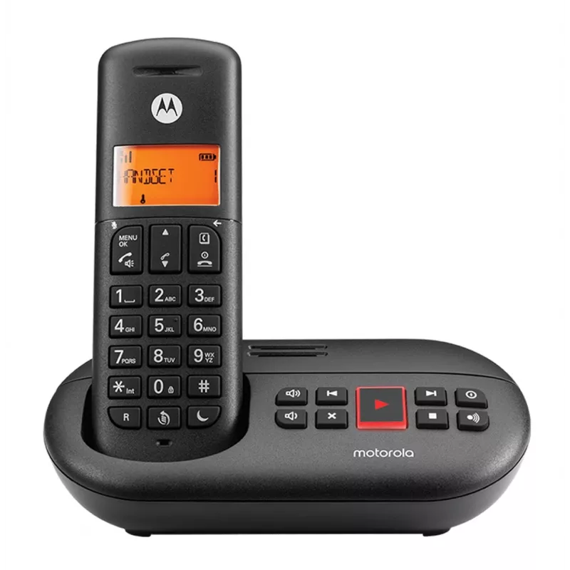 DECT telefonas Motorola E211 Skambintojo ID Juodas Belaidis ragelis