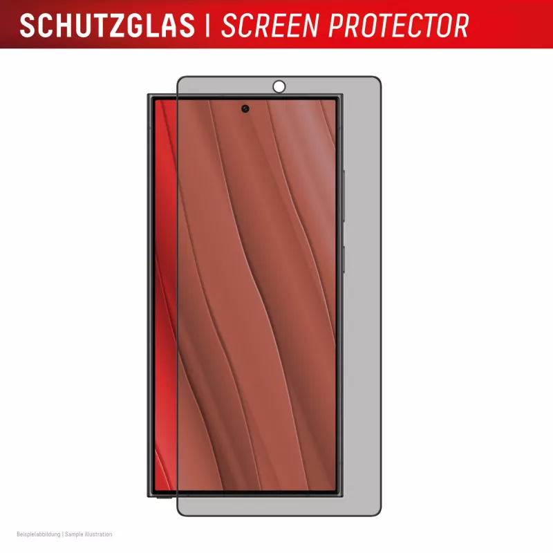Displex privatumo ekrano apsauga (10H), skirta „Samsung Galaxy S25 Ultra“, ekologiškas montavimo rėmelis, privatumo filtras