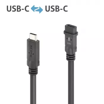 USB kabelis PureLink PI6630-030 USB4 Gen 2x2 3 m USB C Juodas