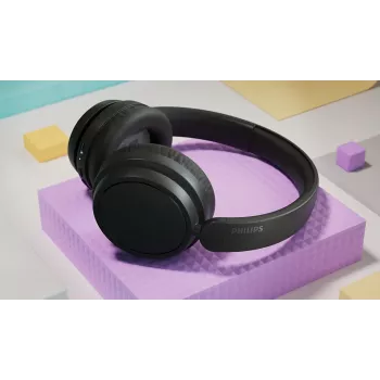 Headset Philips TAH5209BK/97 (5000 serija) — Belaidės Bluetooth antausinės, 20–20000 Hz, 10 m veikimo nuotolis, 223 g, juodos