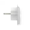Kelioninis adapteris SKROSS World to Europe — universali įvestis į europinį lizdą, baltas, 64×58×47 mm