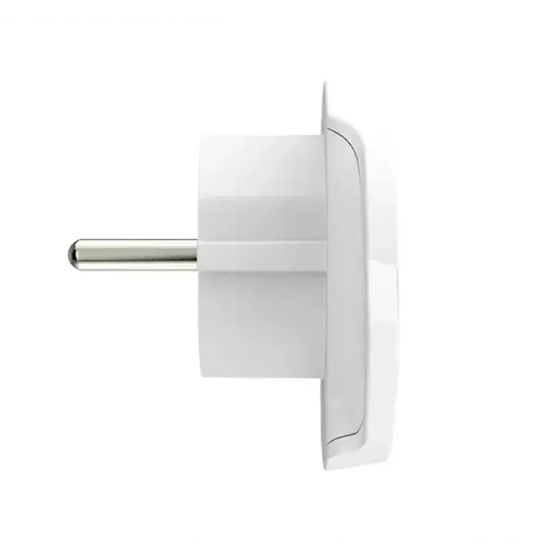 Kelioninis adapteris SKROSS World to Europe — universali įvestis į europinį lizdą, baltas, 64×58×47 mm