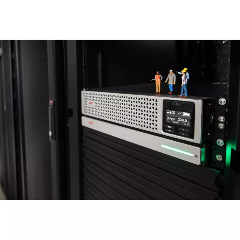 APC Smart-UPS On-Line, 1000VA, ličio jonų, Rackmount 3U, 230V, 8x C13 IEC lizdai, tinklo plokštė, prailgintas veikimo laikas, su bėgių rinkiniu