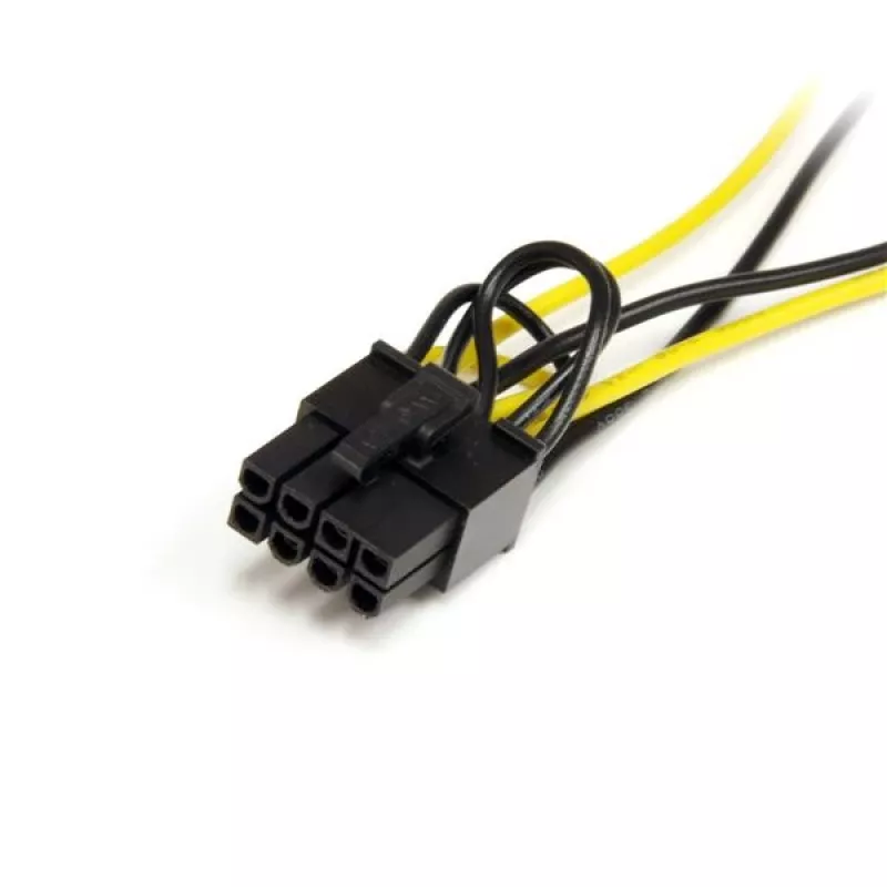 StarTech.com 6 colių SATA maitinimo į 8 kontaktų PCI Express vaizdo plokštės maitinimo kabelio adapteris