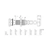 InLine kabelio riebokšlis nailoninis IP68 3,5–6 mm juodas 10 vnt., neoprenas, nailonas, juoda, 43 g, 80 mm, 120 mm, 25 mm