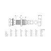 InLine kabelio sandariklis, nailonas, IP68, 3,5–6 mm, pilkas, 10 vnt., nailonas, pilka, 43 g, 80 mm, 120 mm, 25 mm