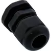Kabelio riebokšlis InLine 44012B nailoninis IP68 kabeliams Ø6–12 mm, juodas, pakuotė po 10 vnt.