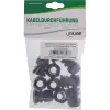 Kabelio riebokšlis InLine 44012B nailoninis IP68 kabeliams Ø6–12 mm, juodas, pakuotė po 10 vnt.