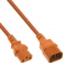 InLine šalto įrenginio prailginimo laidas, C13 / C14, oranžinis, 2 m