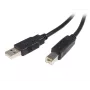 StarTech.com 0,5 m USB 2.0 A į B laidas - M/M, 0,5 m, USB A, USB B, USB 2.0, Vyriškas/Vyriškas, Juodas