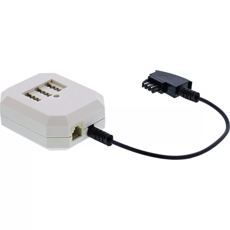 InLine TAE adapteris TAE-F vokiškas kištukas / TAE NFF + RJ11 6P4C lizdas 0,2 m