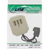 InLine TAE adapteris TAE-F vokiškas kištukas / TAE NFF + RJ11 6P4C lizdas 0,2 m